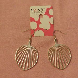 NWT Foxy Original Silvertone Drop Earrings